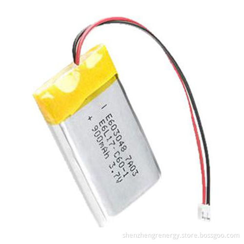 603048 3.7v 900mAh Rechargeable Lithium Polymer Digital Batteries
